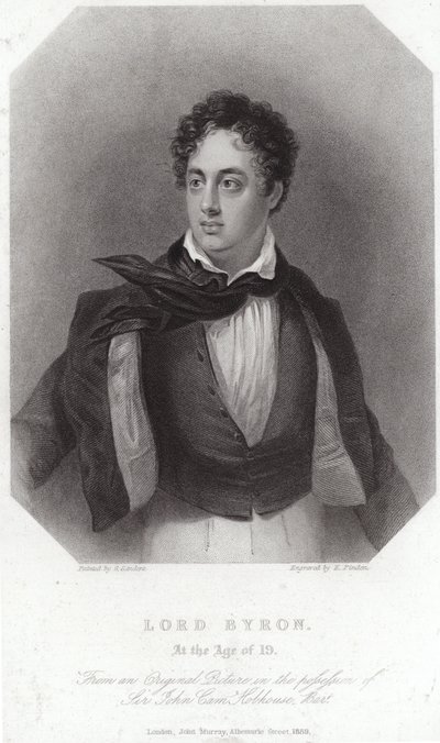 Portrait of Lord Byron by George Sanders